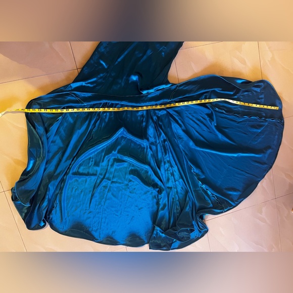 CESAR ROSARIO Ladies Blue Formal Dress Ball Gown Asimétrico Wedding Party . PROM - Picture 11 of 16